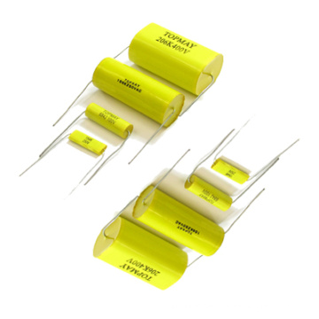 Cbb20 Gelb Axial metallisierter Polypropylen Folienkondensator (TMCF20)